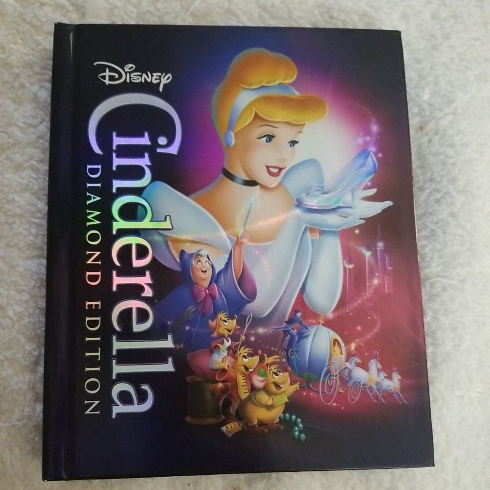 Cinderella (Blu-ray Disc, 2012, Diamond Edition) Story Book Ed. Disney USA EUC
